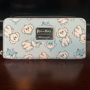 Rick and Morty Loungefly Wallet with Heart Logo